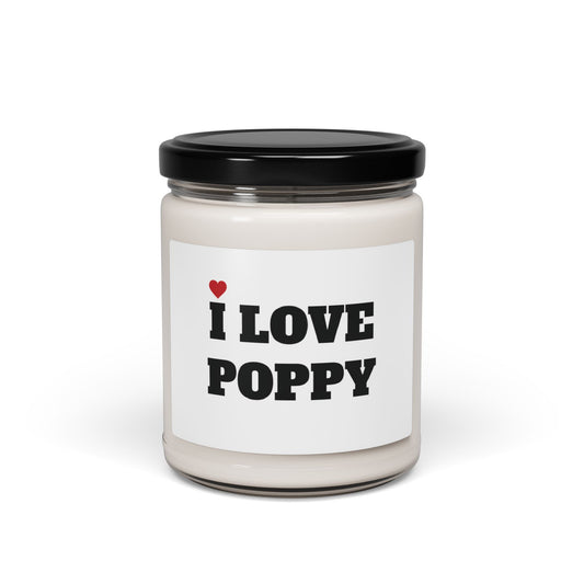 I LOVE POPPY <3 CANDLE