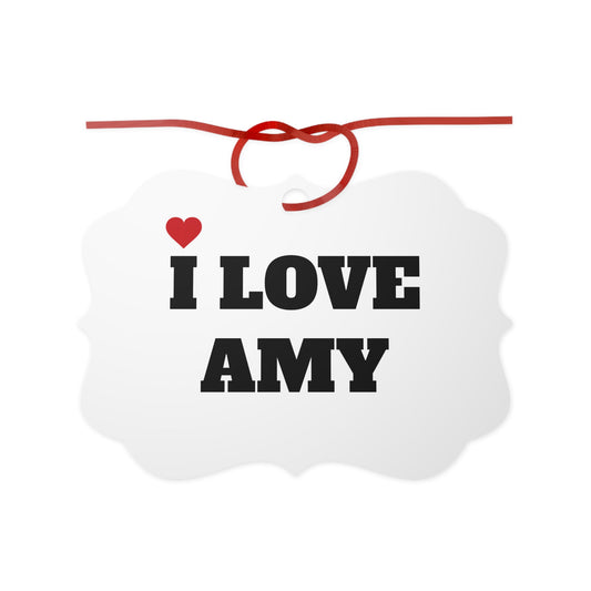 I LOVE AMY <3 ORNAMENT