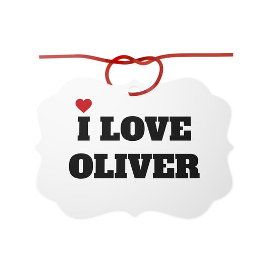 I LOVE OLIVER <3 ORNAMENT