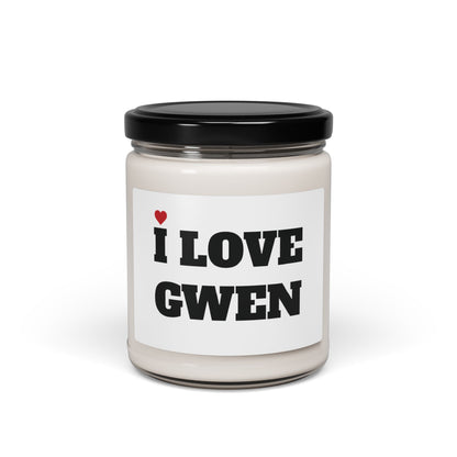 I LOVE GWEN <3 CANDLE