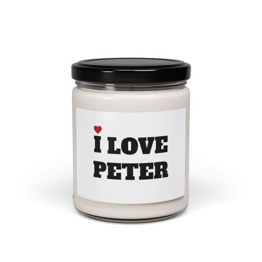 I LOVE PETER <3 CANDLE