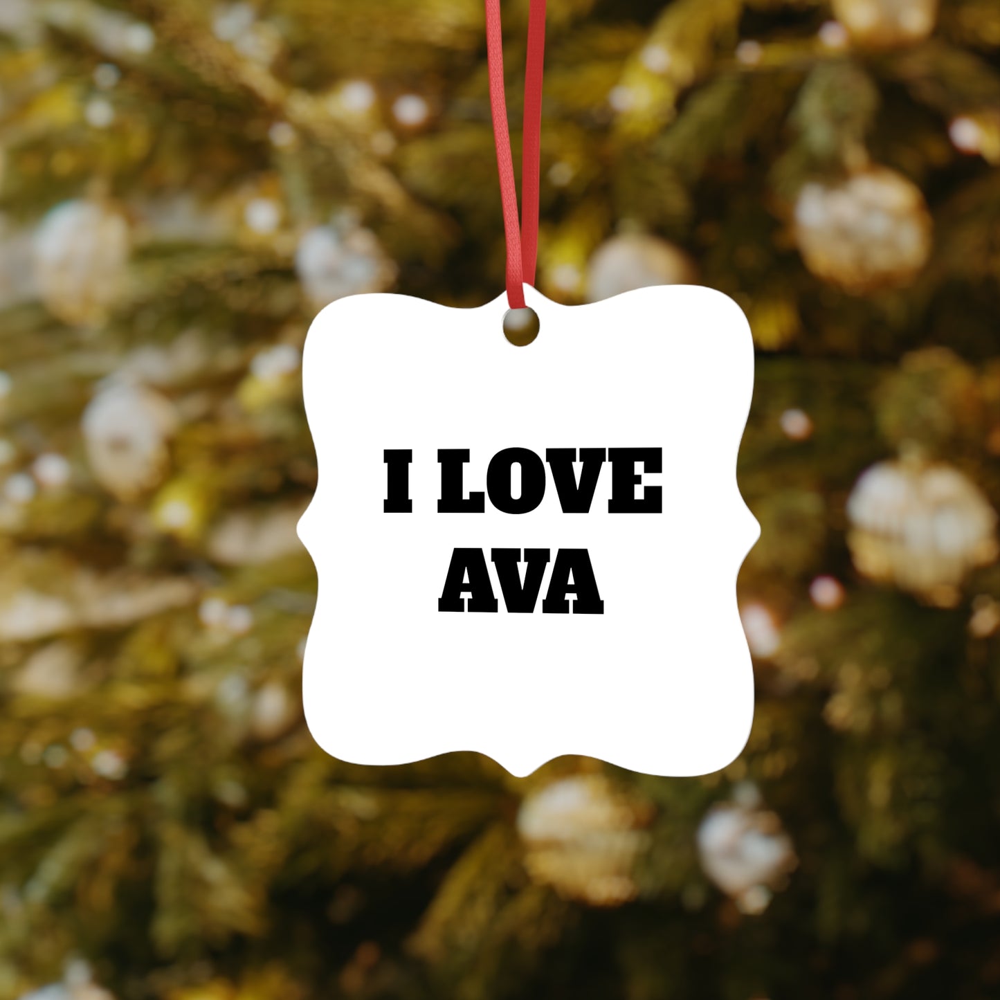 I LOVE AVA <3 ORNAMENT