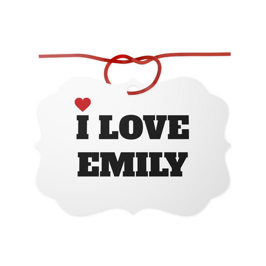 I LOVE EMILY <3 ORNAMENT