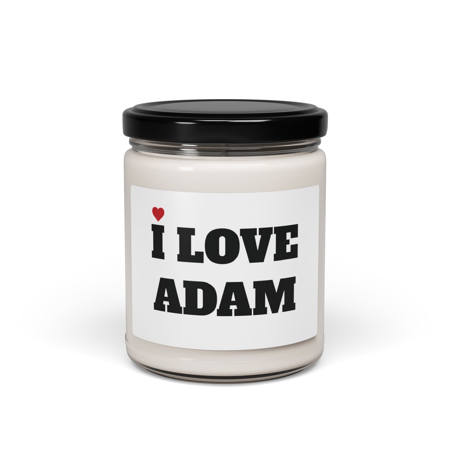 I LOVE ADAM <3 CANDLE