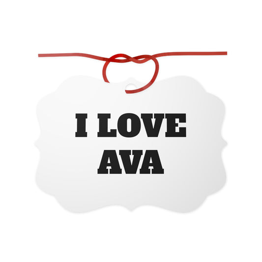 I LOVE AVA <3 ORNAMENT