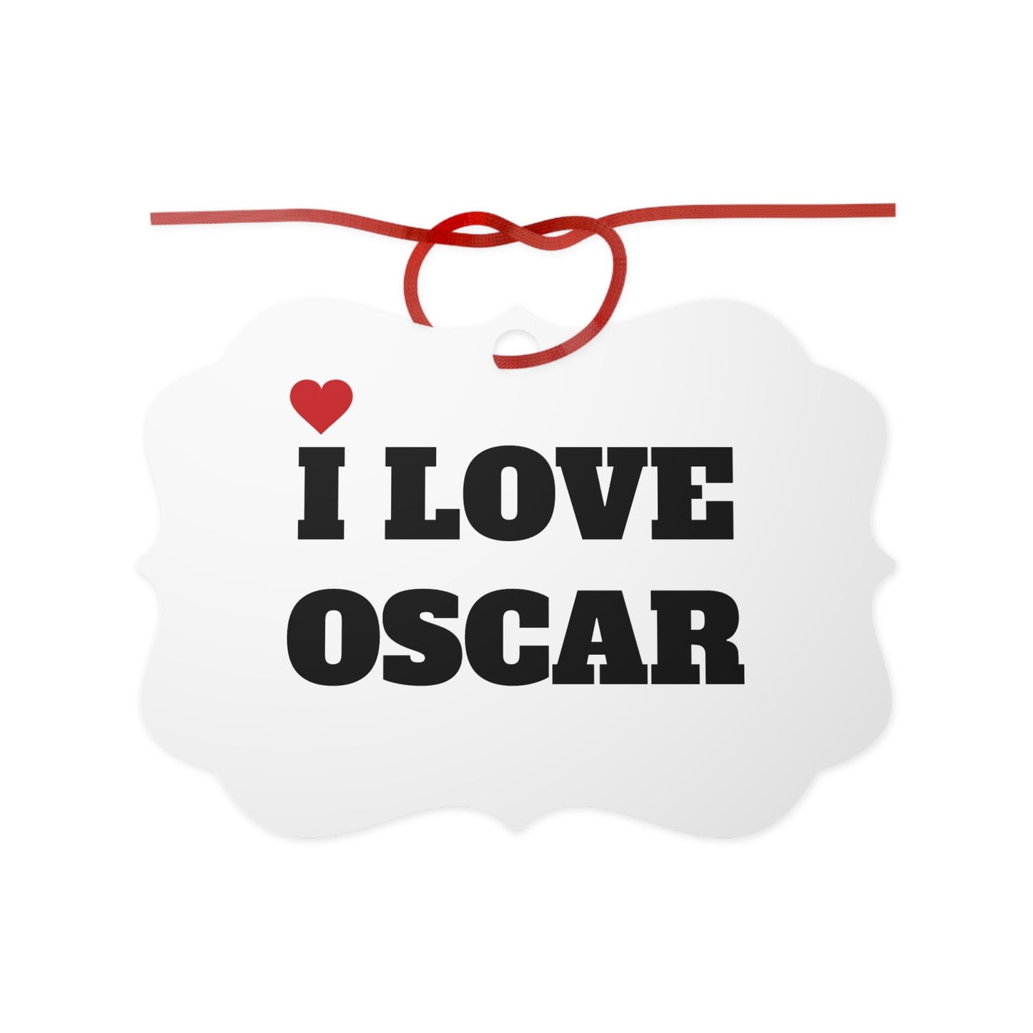 I LOVE OSCAR <3 ORNAMENT