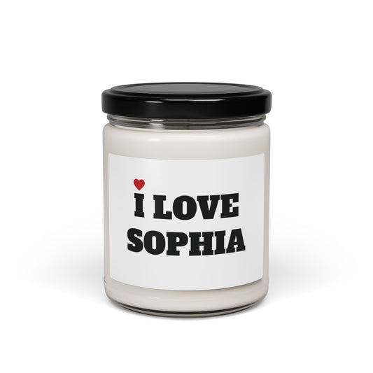 I LOVE SOPHIA <3 CANDLE